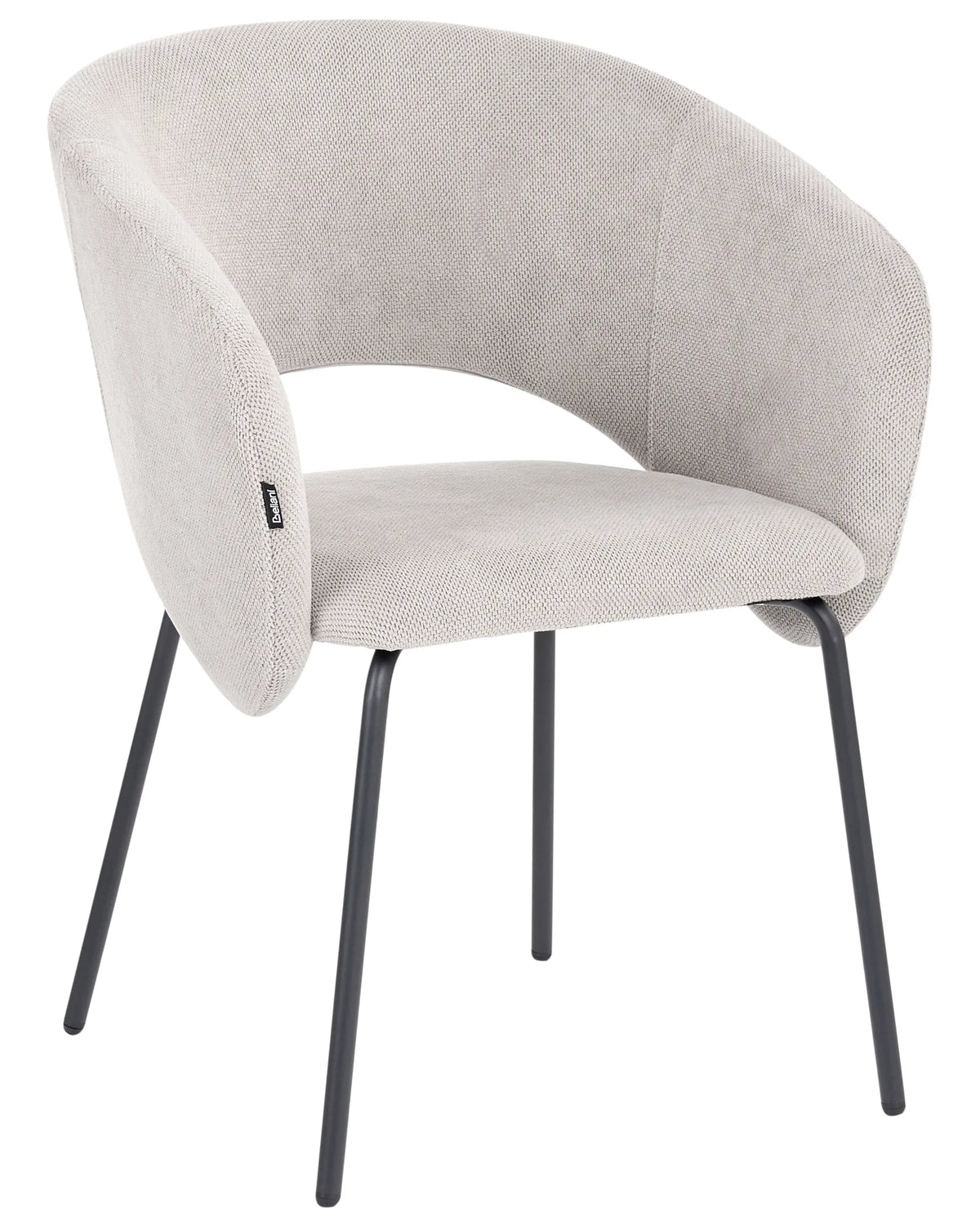 Set of 2 Dining Chairs LISA Fabric Off-White — alternate product view