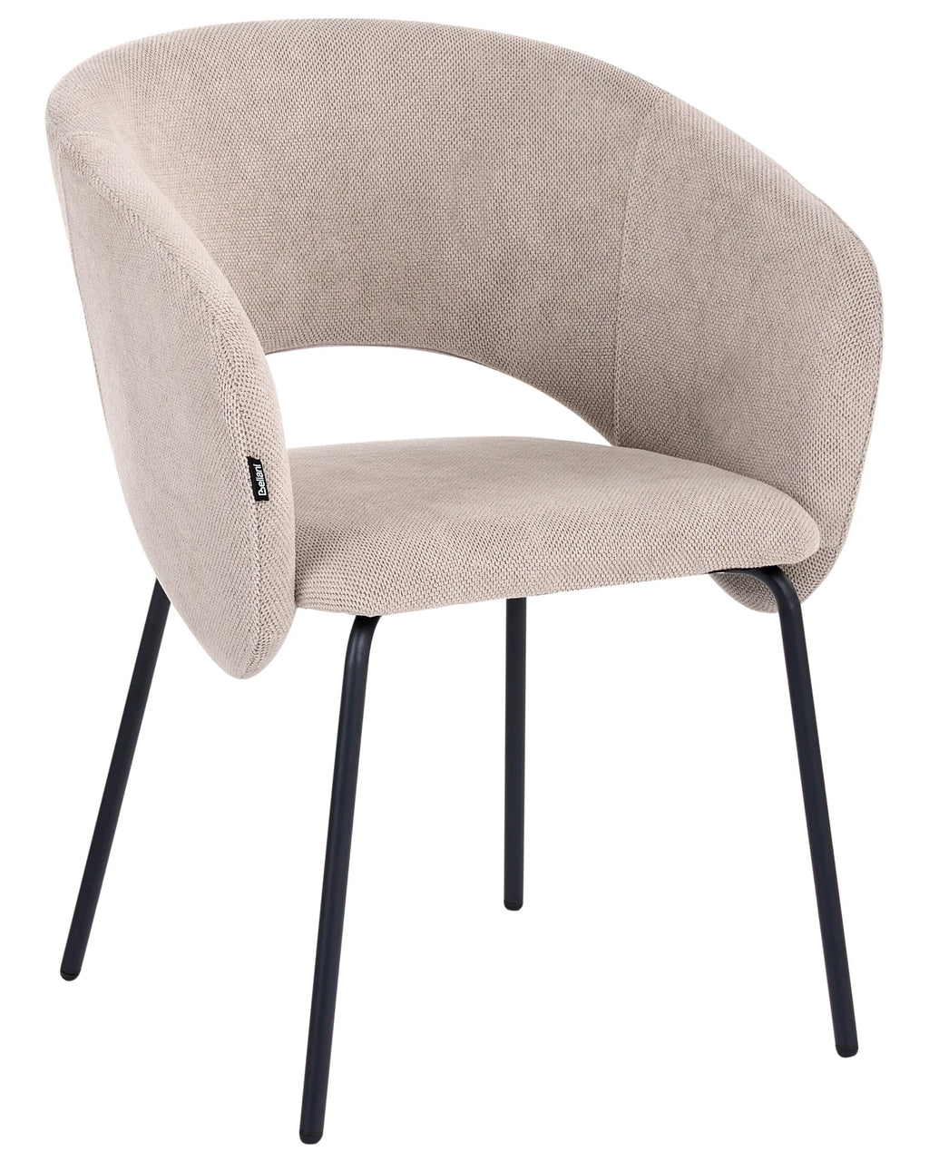 Set of 2 Dining Chairs BLAKELY Fabric Taupe