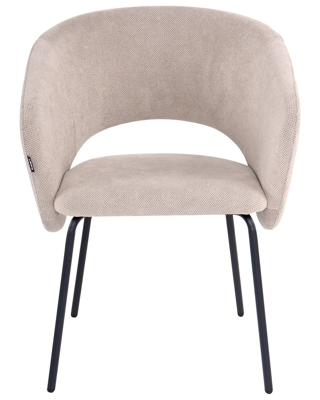 Set of 2 Dining Chairs BLAKELY Fabric Taupe
