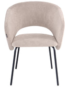Set of 2 Dining Chairs BLAKELY Fabric Taupe