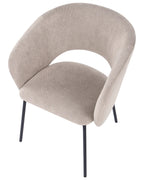Set of 2 Dining Chairs BLAKELY Fabric Taupe