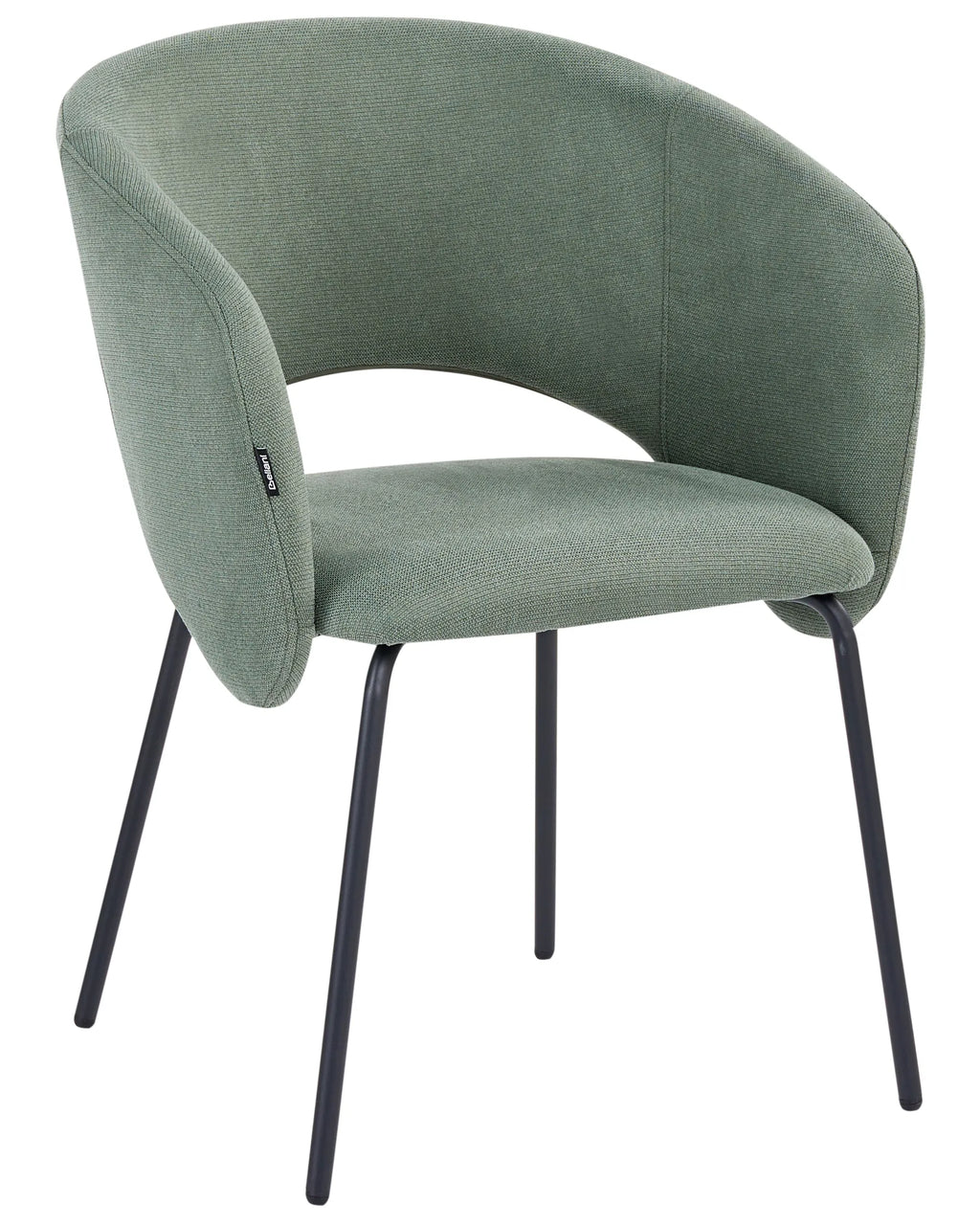 Set of 2 Dining Chairs BLAKELY Fabric Light Green