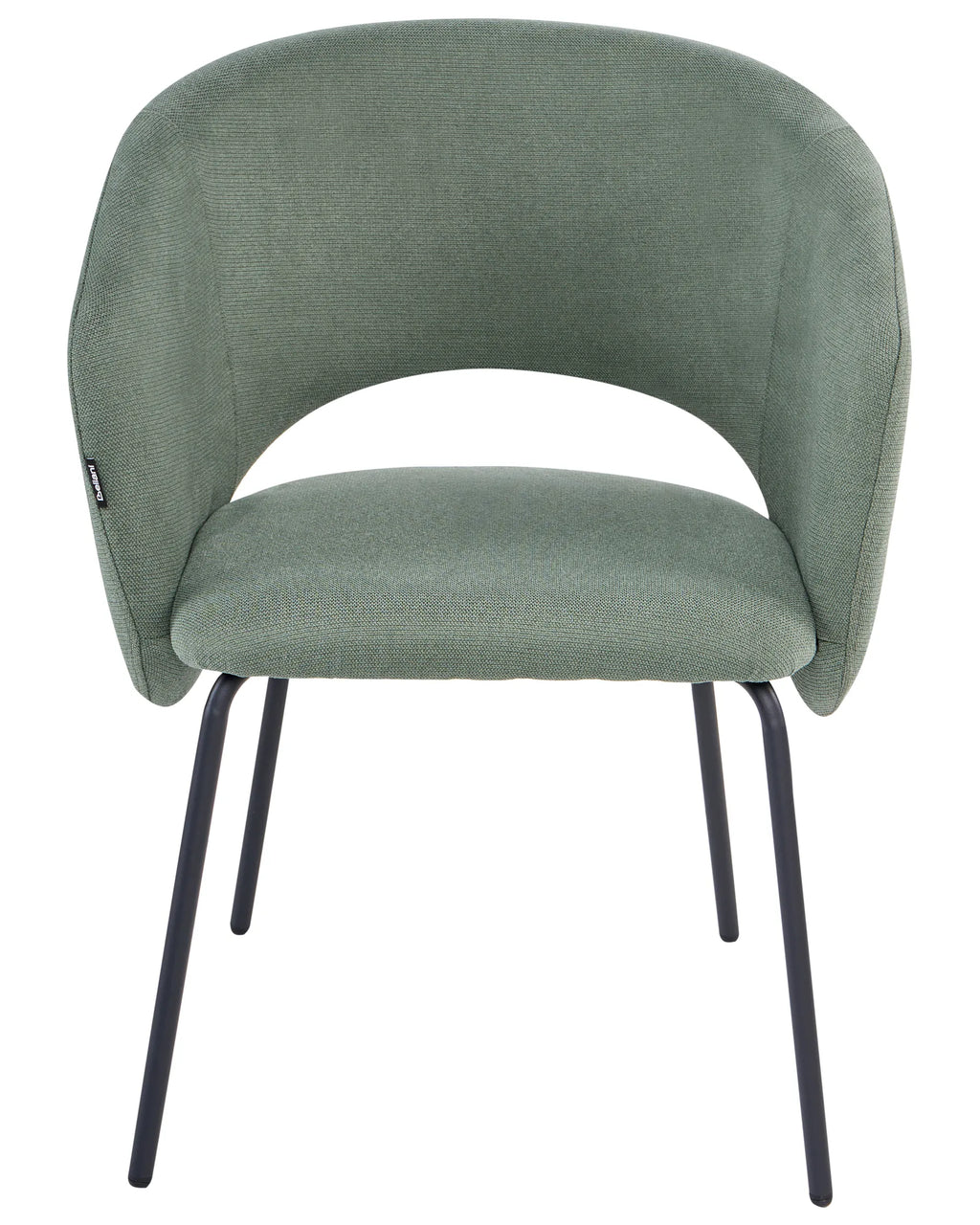 Set of 2 Dining Chairs BLAKELY Fabric Light Green