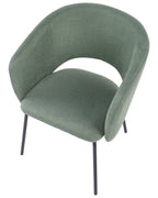 Set of 2 Dining Chairs BLAKELY Fabric Light Green