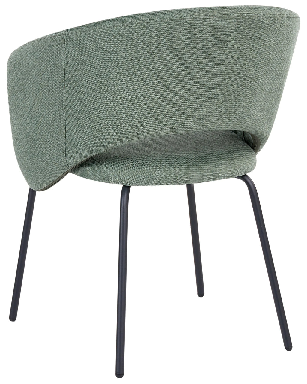 Set of 2 Dining Chairs BLAKELY Fabric Light Green