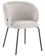 Set of 2 Dining Chairs SARASOTA Fabric Off-White