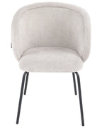Set of 2 Dining Chairs SARASOTA Fabric Off-White