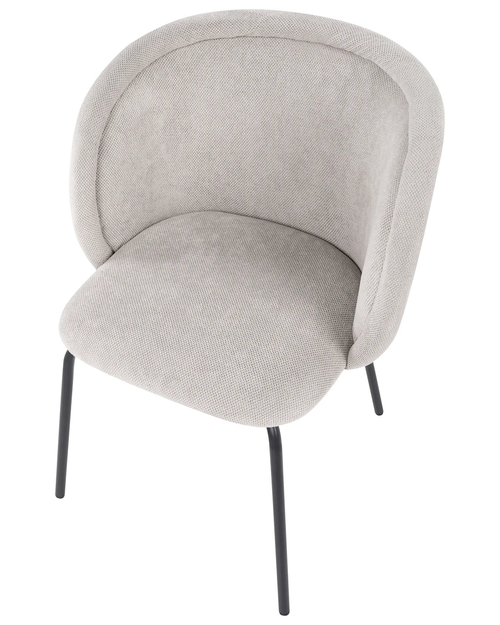Set of 2 Dining Chairs SARASOTA Fabric Off-White