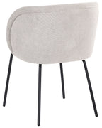 Set of 2 Dining Chairs SARASOTA Fabric Off-White