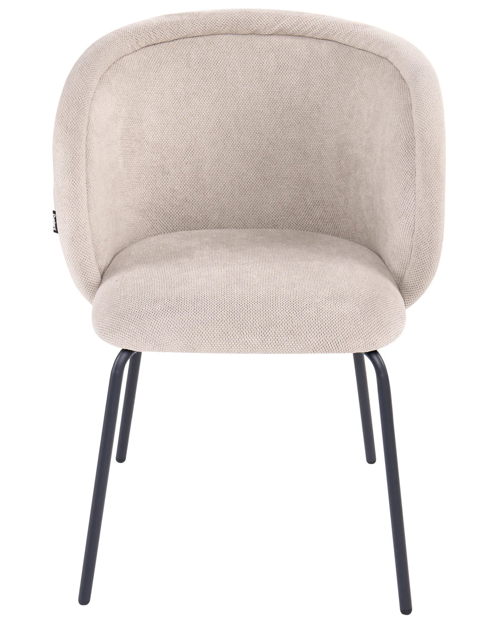 Set of 2 Dining Chairs SARASOTA Fabric Taupe