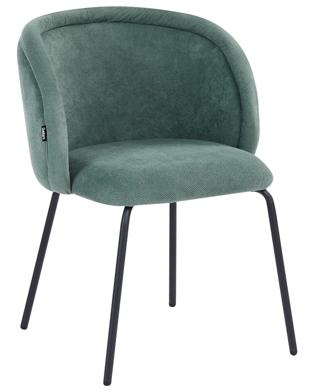 Set of 2 Dining Chairs SARASOTA Fabric Light Green