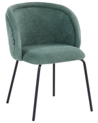 Set of 2 Dining Chairs SARASOTA Fabric Light Green