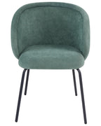 Set of 2 Dining Chairs SARASOTA Fabric Light Green