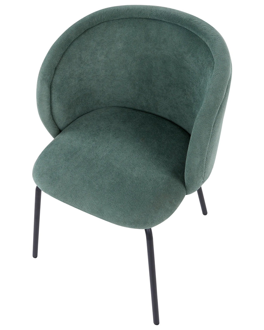 Set of 2 Dining Chairs SARASOTA Fabric Light Green
