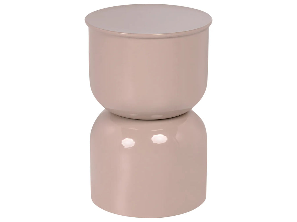 Side Table LETTA Metal Light Beige