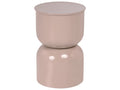 Side Table LETTA Metal Light Beige