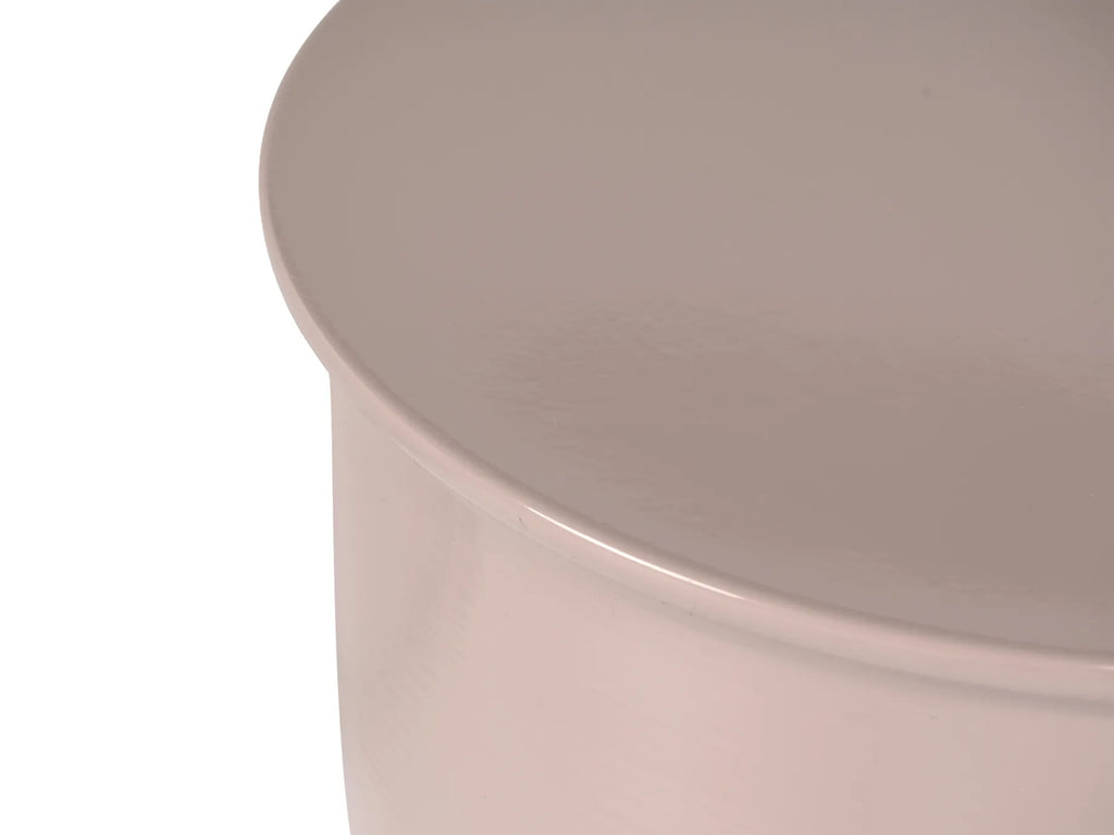 Side Table LETTA Metal Light Beige