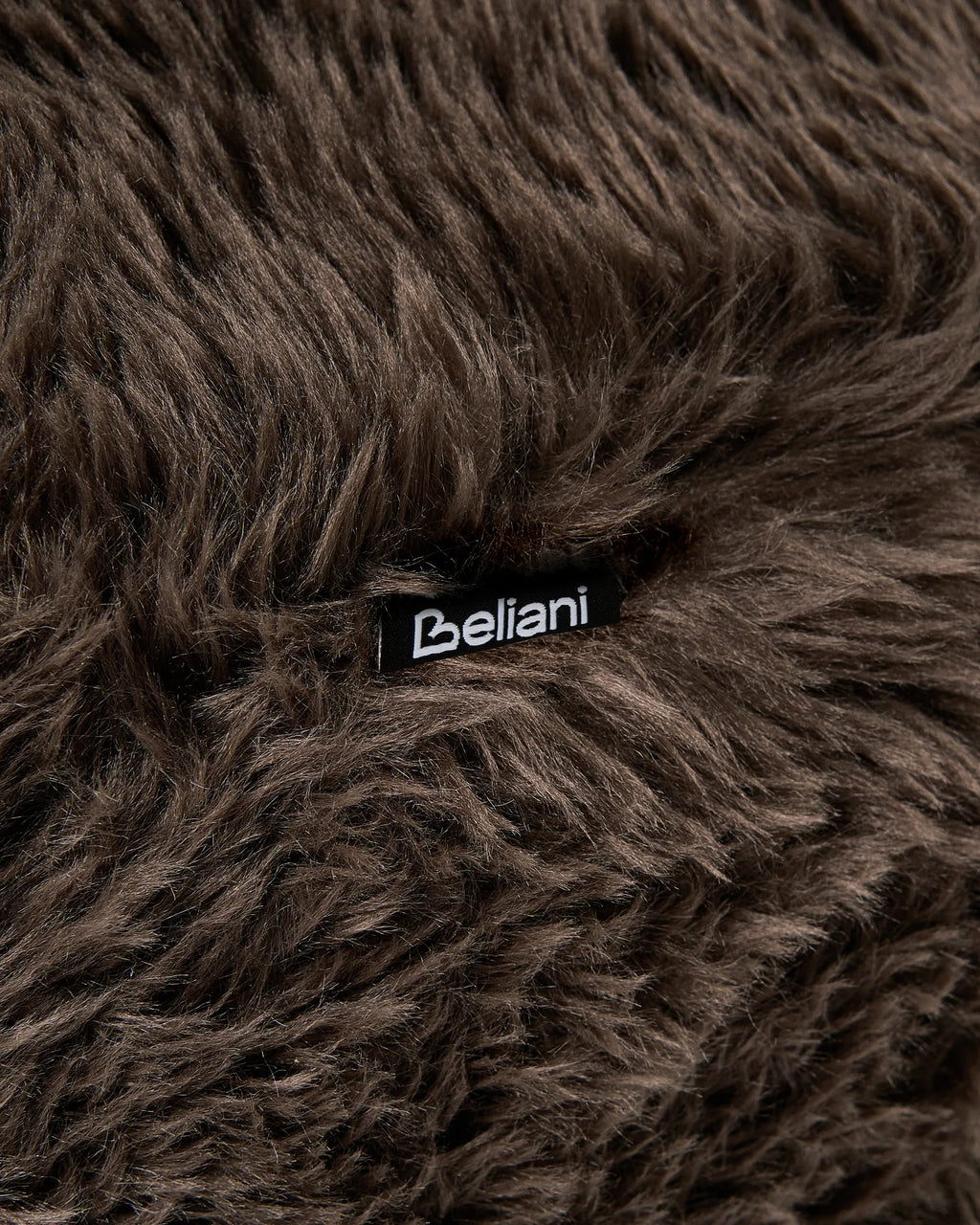Armchair ILBRO Faux Fur Dark Brown/ Light Brown