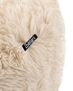 Armchair ILBRO Faux Fur Off-White/ Light Brown