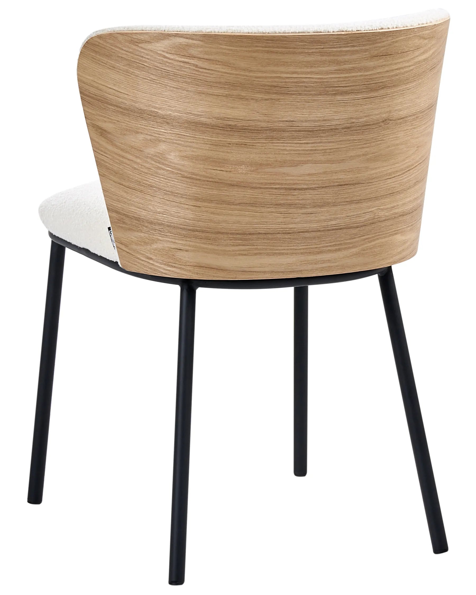 Set of 2 Dining Chairs HOSKIN Boucle Off-White
