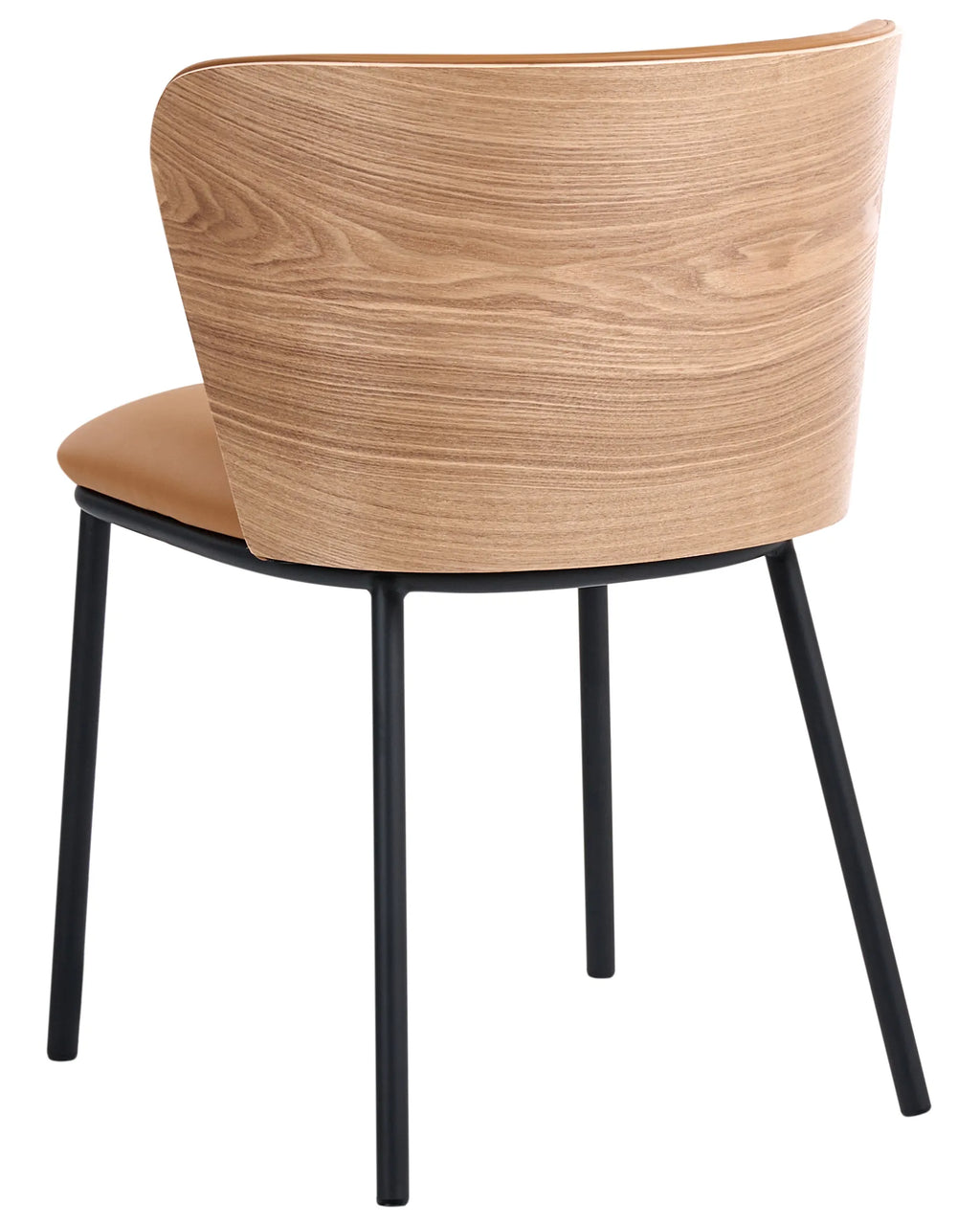 Set of 2 Dining Chairs HOSKIN Faux Leather Brown