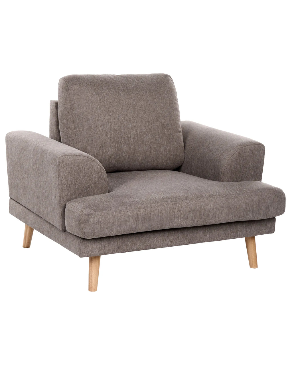 Armchair KILDAL Fabric Brown