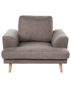 Armchair KILDAL Fabric Brown