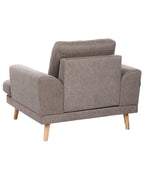 Armchair KILDAL Fabric Brown
