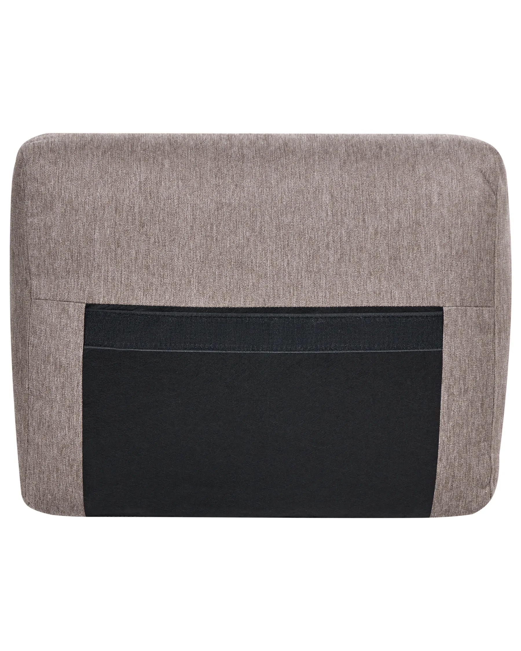 Armchair KILDAL Fabric Brown