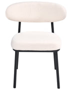 Set of 2 Dining Chairs WINTON Boucle Off-White