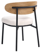 Set of 2 Dining Chairs WINTON Boucle Off-White