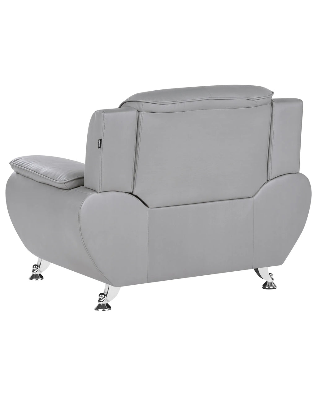 Armchair LEIRA Faux Leather Grey