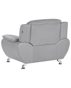 Armchair LEIRA Faux Leather Grey