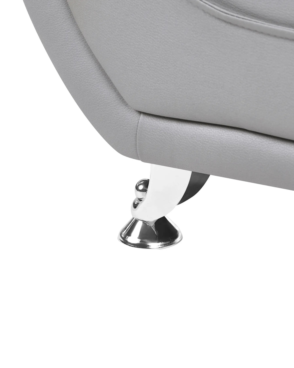 Armchair LEIRA Faux Leather Grey