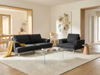 Armchair KILDAL Fabric Black