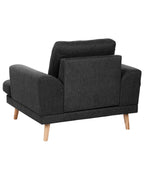 Armchair KILDAL Fabric Black