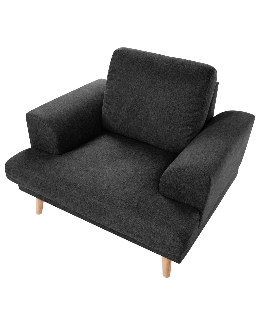 Armchair KILDAL Fabric Black