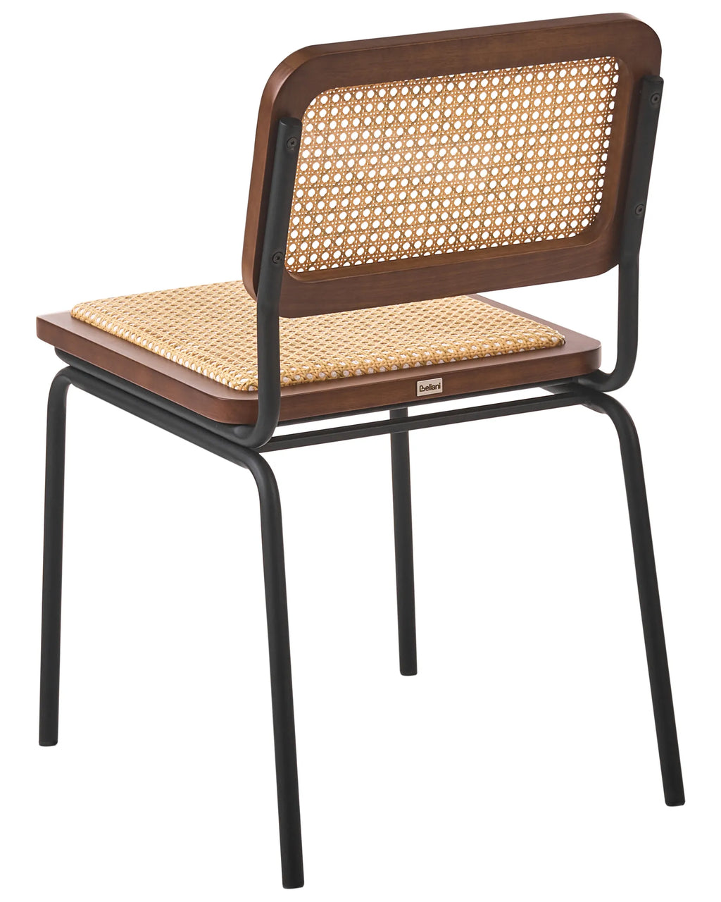 Set of 2 Dining Chairs CORVALLIS PE Rattan Brown
