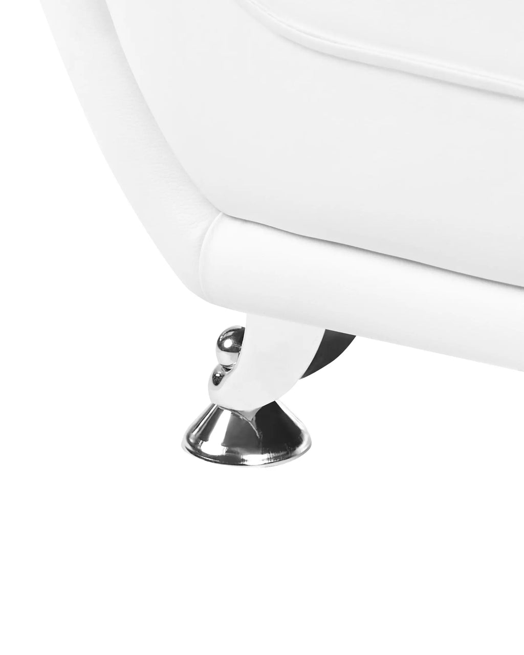 Armchair LEIRA Faux Leather White