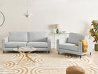 Armchair SAVALEN Fabric Light Grey
