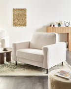 Armchair SAVALEN Boucle White