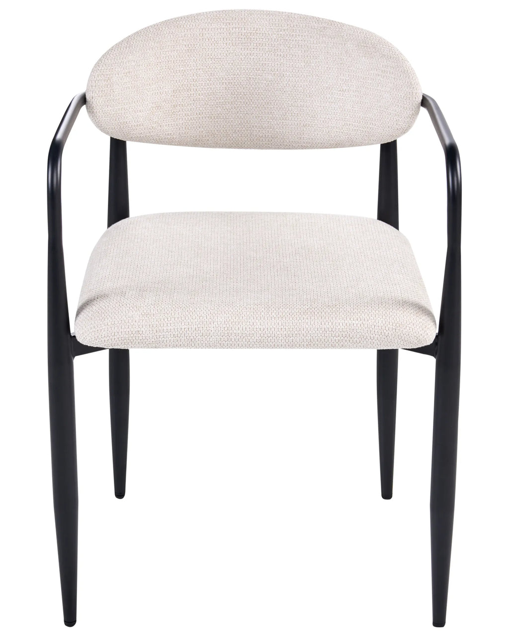 Set of 2 Dining Chairs TANEVIK Fabric Light Beige