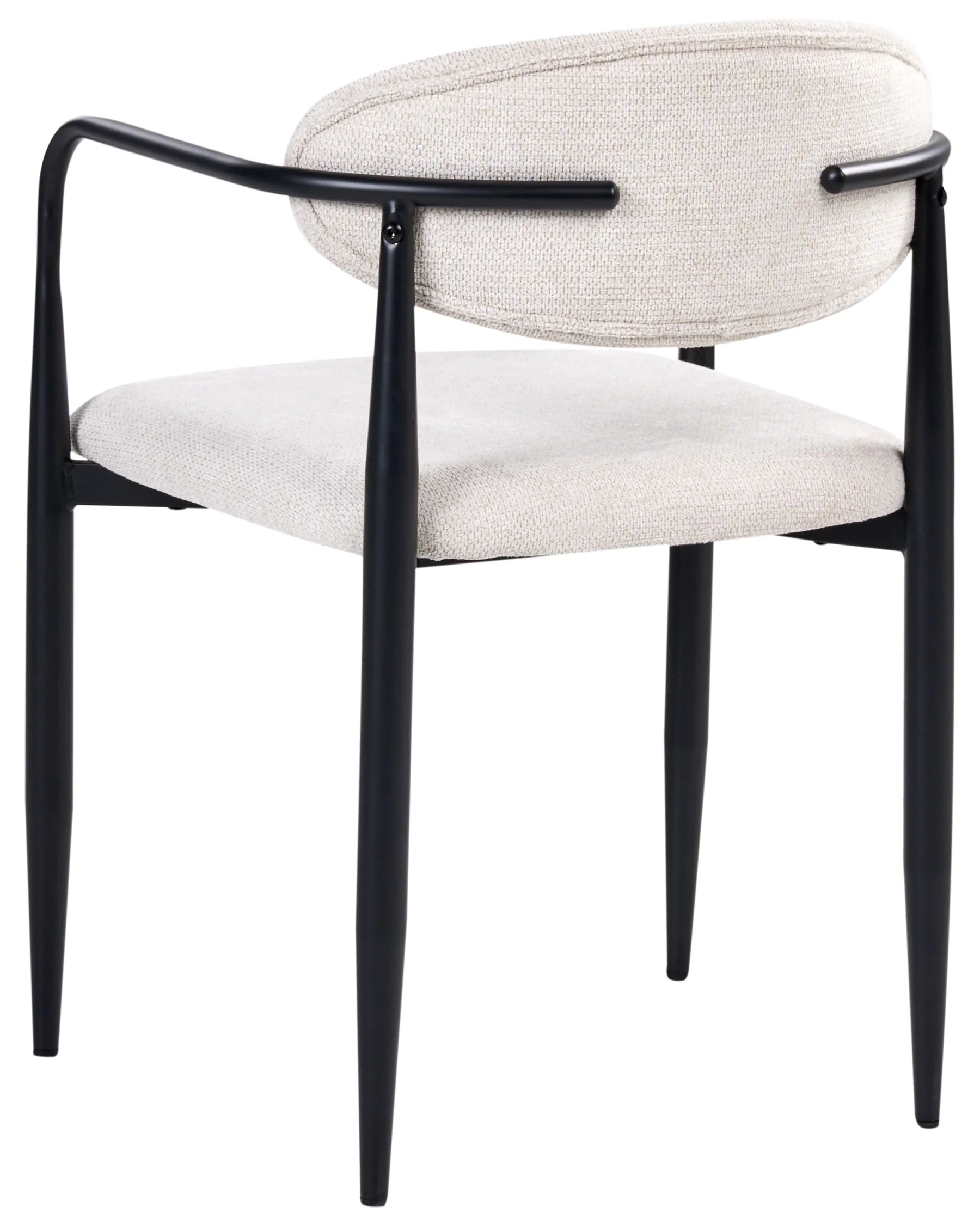 Set of 2 Dining Chairs TANEVIK Fabric Light Beige