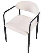 Set of 2 Dining Chairs TANEVIK Fabric Light Beige