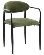 Set of 2 Dining Chairs TANEVIK Fabric Green