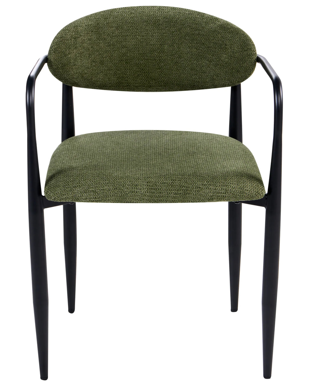 Set of 2 Dining Chairs TANEVIK Fabric Green