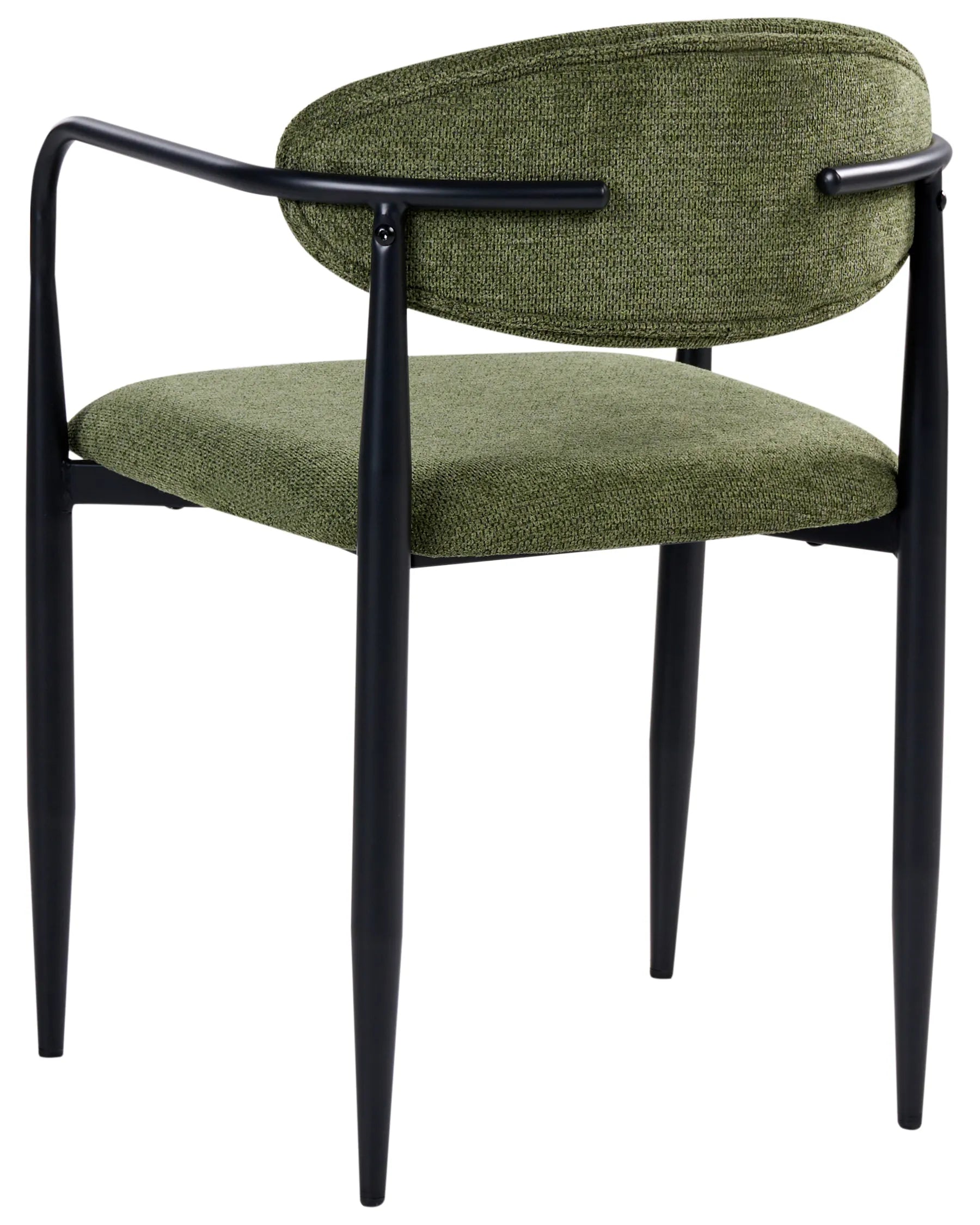 Set of 2 Dining Chairs TANEVIK Fabric Green