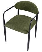 Set of 2 Dining Chairs TANEVIK Fabric Green