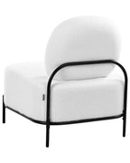 Armchair LUNDE Boucle White
