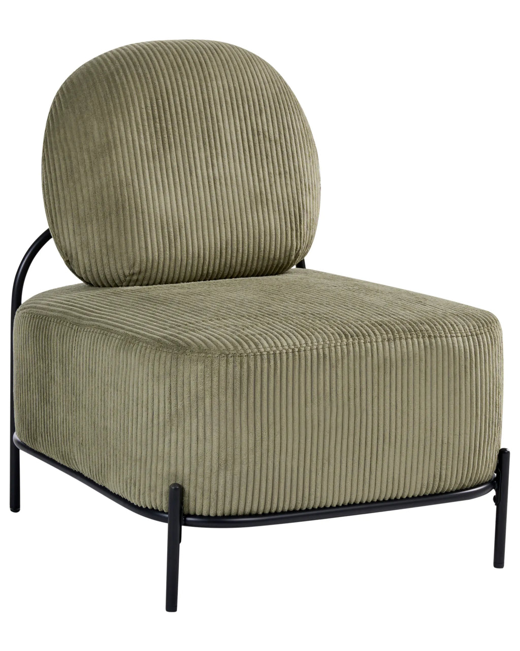 Armchair LUNDE Corduroy Green